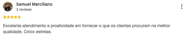 Avaliação de Rubia Lima no Google: "Comprei meu carro na Celestial Veículos há 1 mês e estou muito satisfeita. Desde o primeiro contato pra saber valor do carro e fotos, depois na agência e o pós-venda, sempre com a mesma qualidade de atendimento e atenção. O vendedor Ricardo sempre muito educado e claro nas informações."